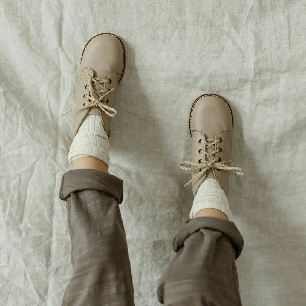 children&#39;s boot in beige sizes 5-12
