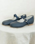 Scalloped Mary Jane - Navy jane’s