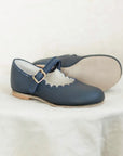 Scalloped Mary Jane - Navy jane’s