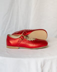 Scalloped Mary Jane - Red Metallic - mary jane’s