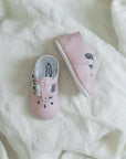 Soft Soled Double T - Strap - Pink