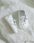 Soft Soled Double T - Strap - White