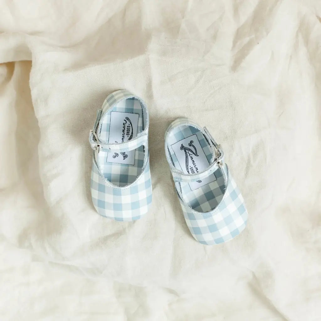 Soft Soled Mary Jane - Blue Gingham jane’s