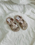 Stevie Sandal - Brown Sparkle sandals