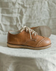 Wing Tip Oxford - Cognac Shoes