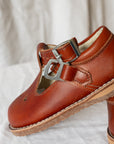 Nora T-Strap - Chestnut